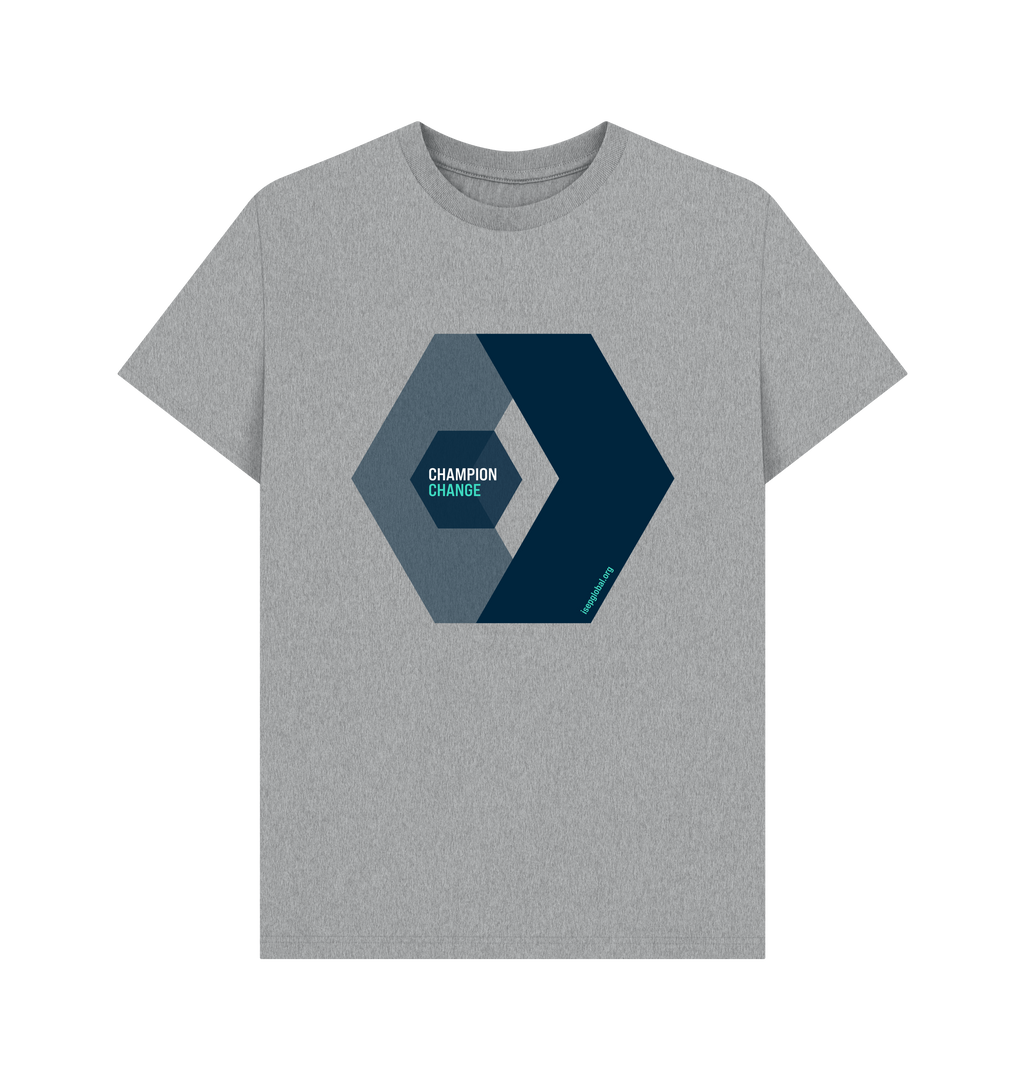 Athletic Grey Printed T-shirt Front