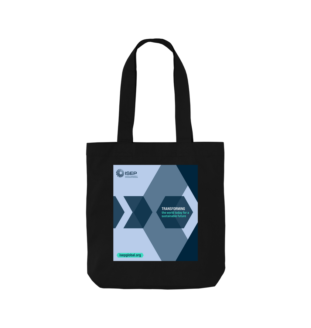 Black Printed Bag Front