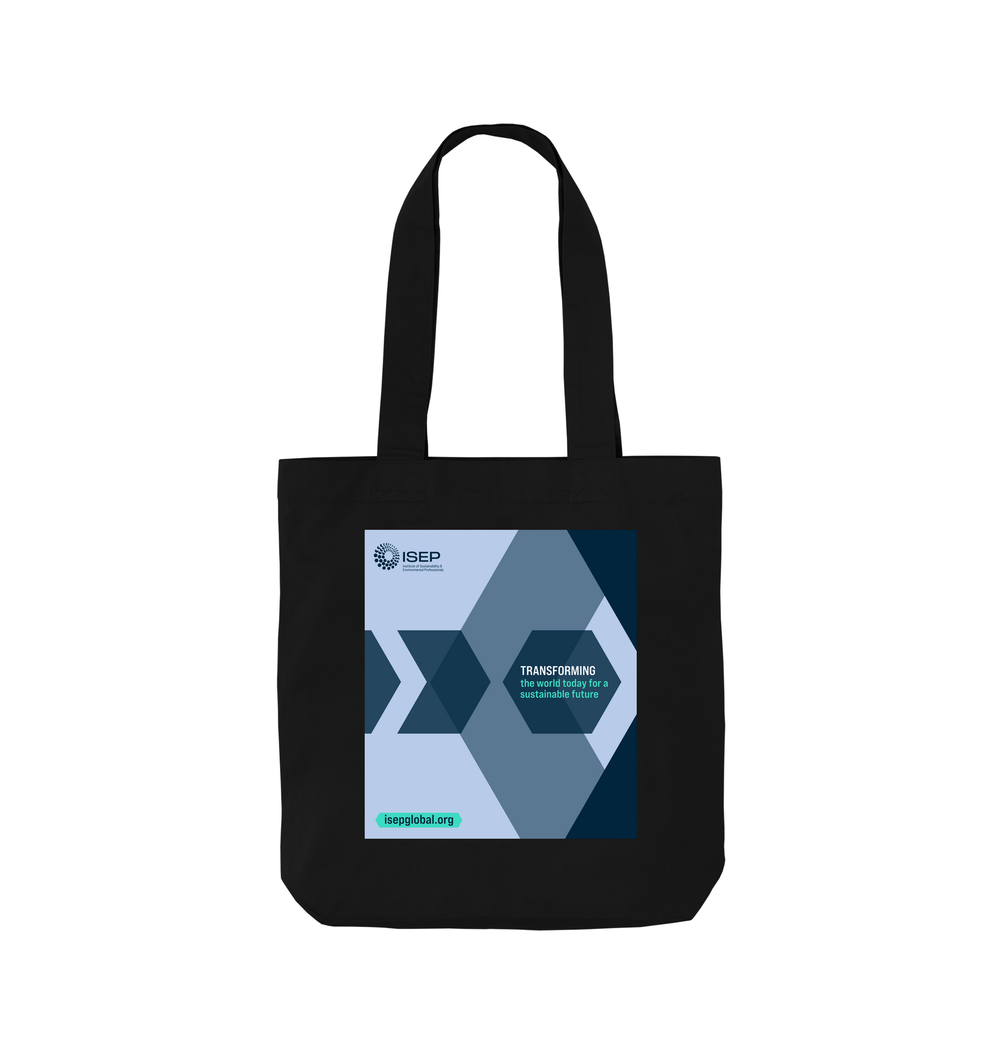 Black Printed Bag Front