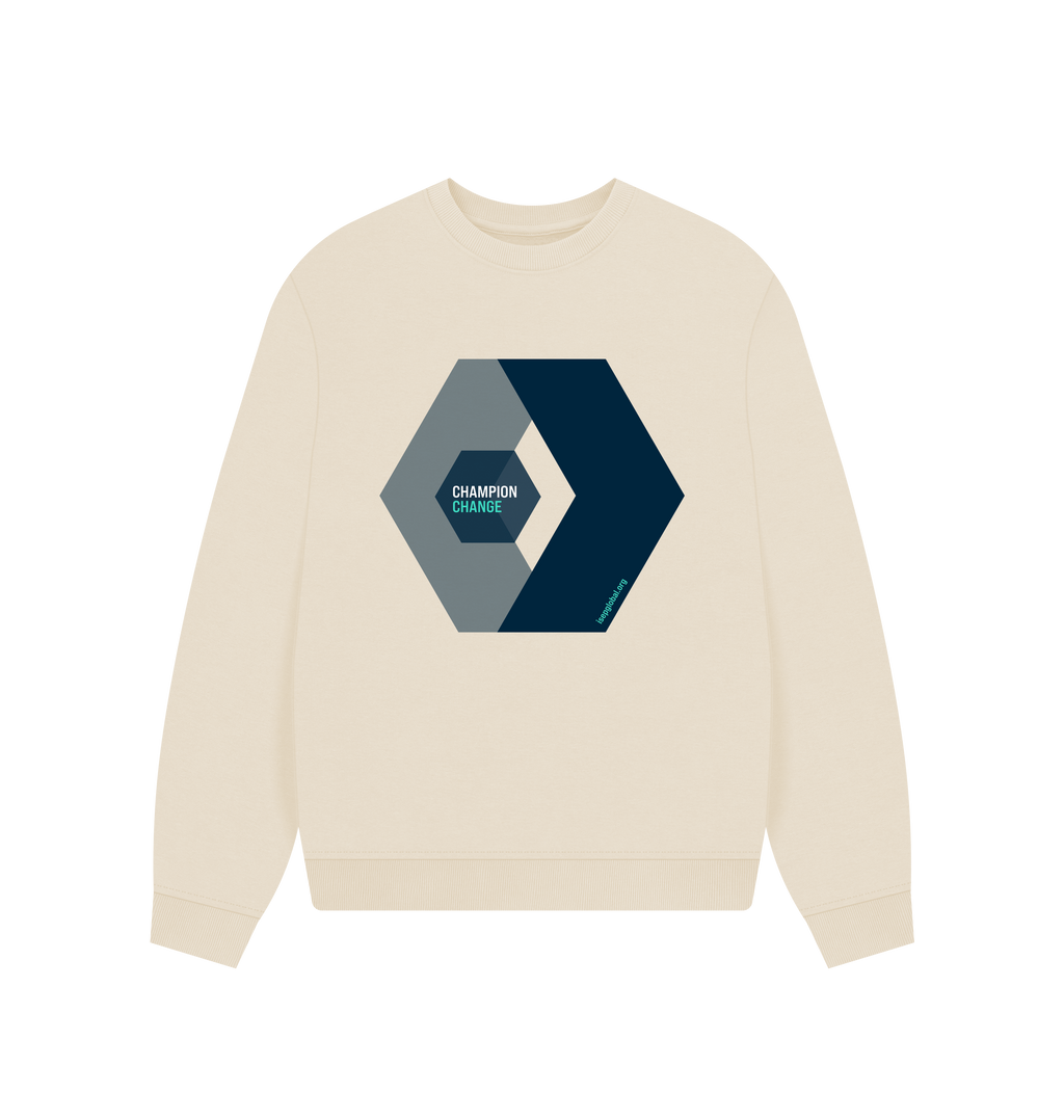 Oat Printed Sweater Front