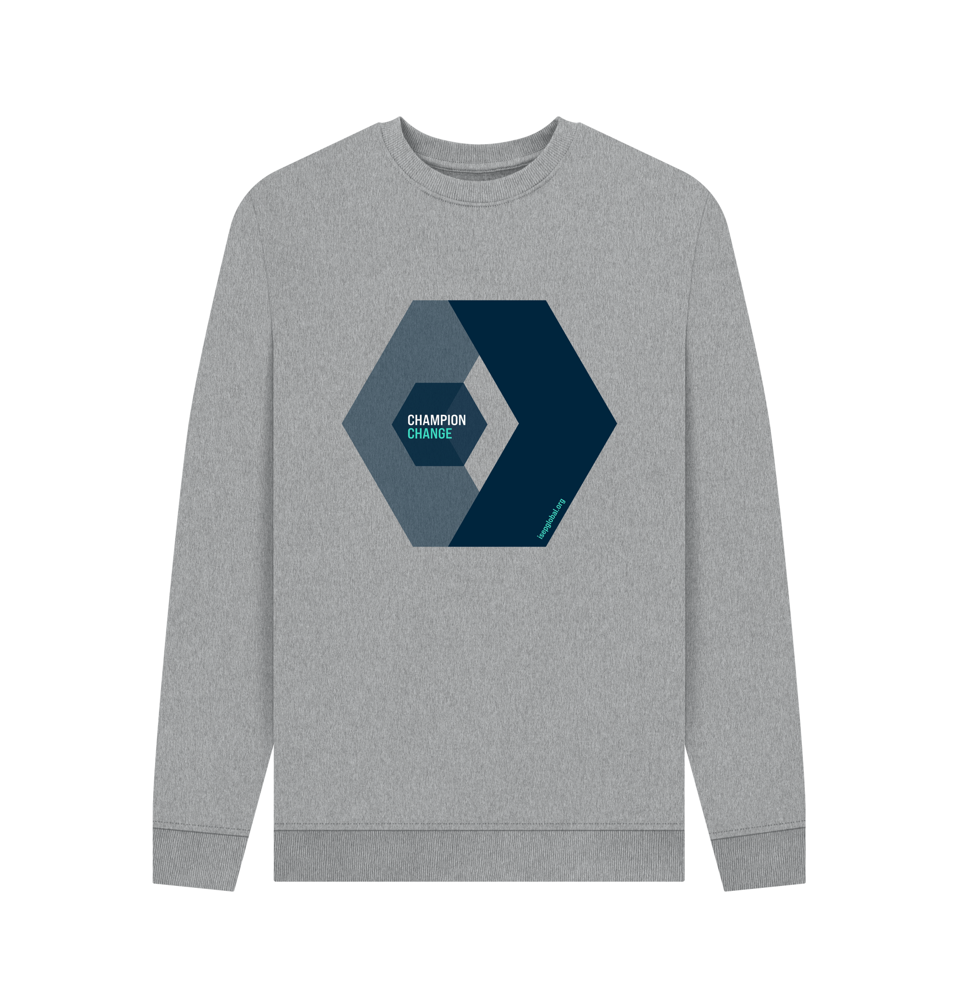 Light Heather Printed Sweater Front
