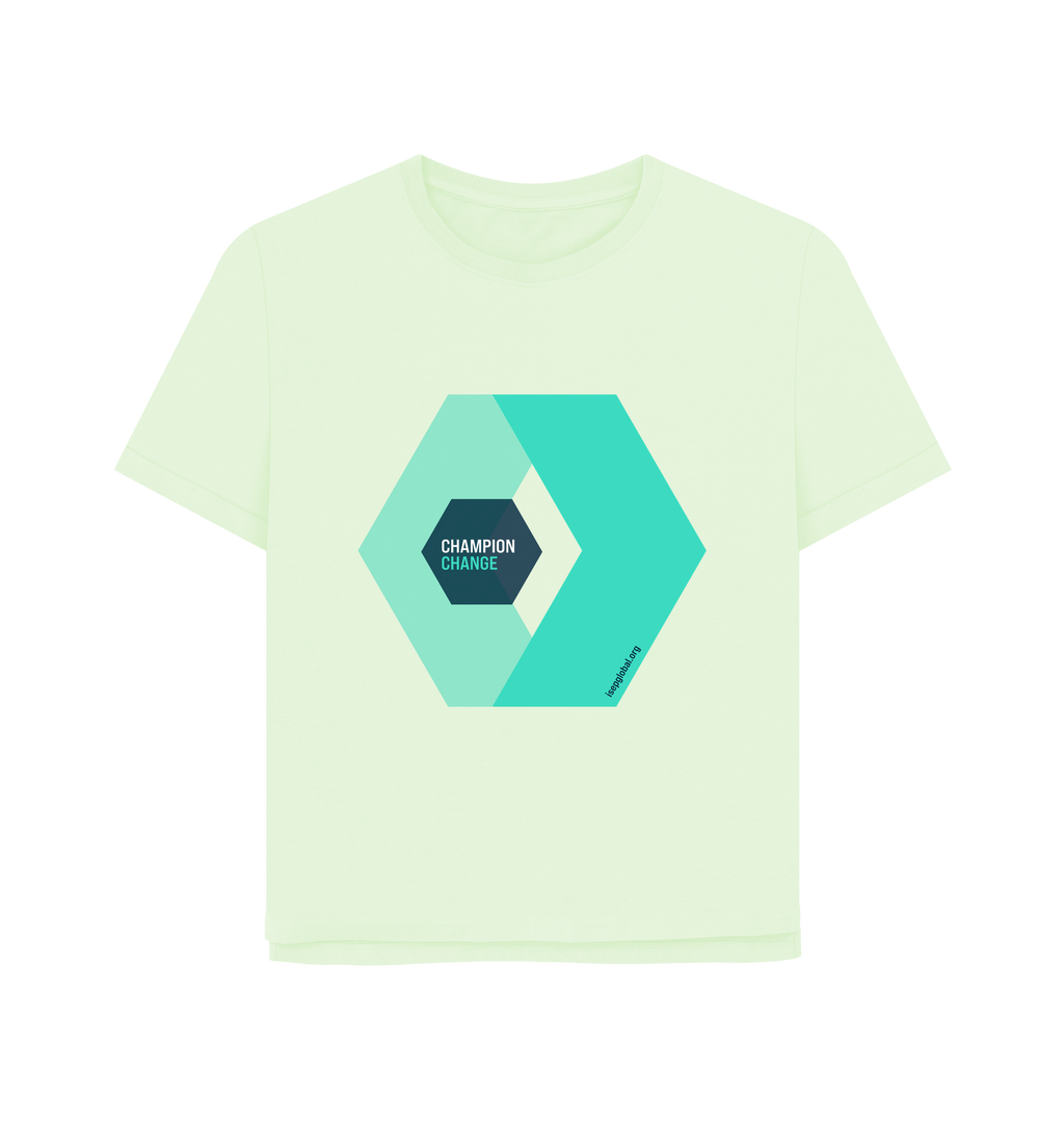 Pastel Green Printed T-shirt Front