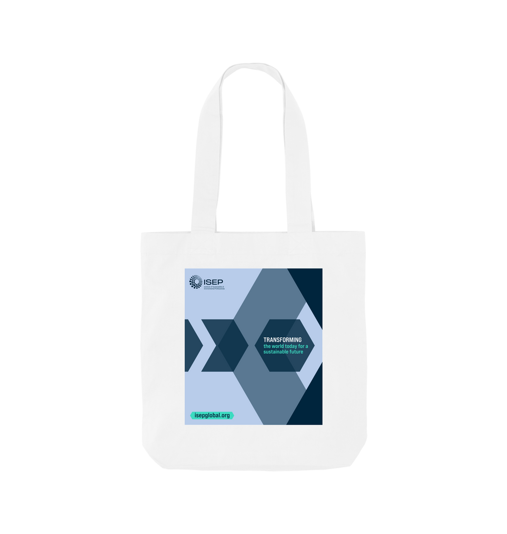 White Printed Bag Front