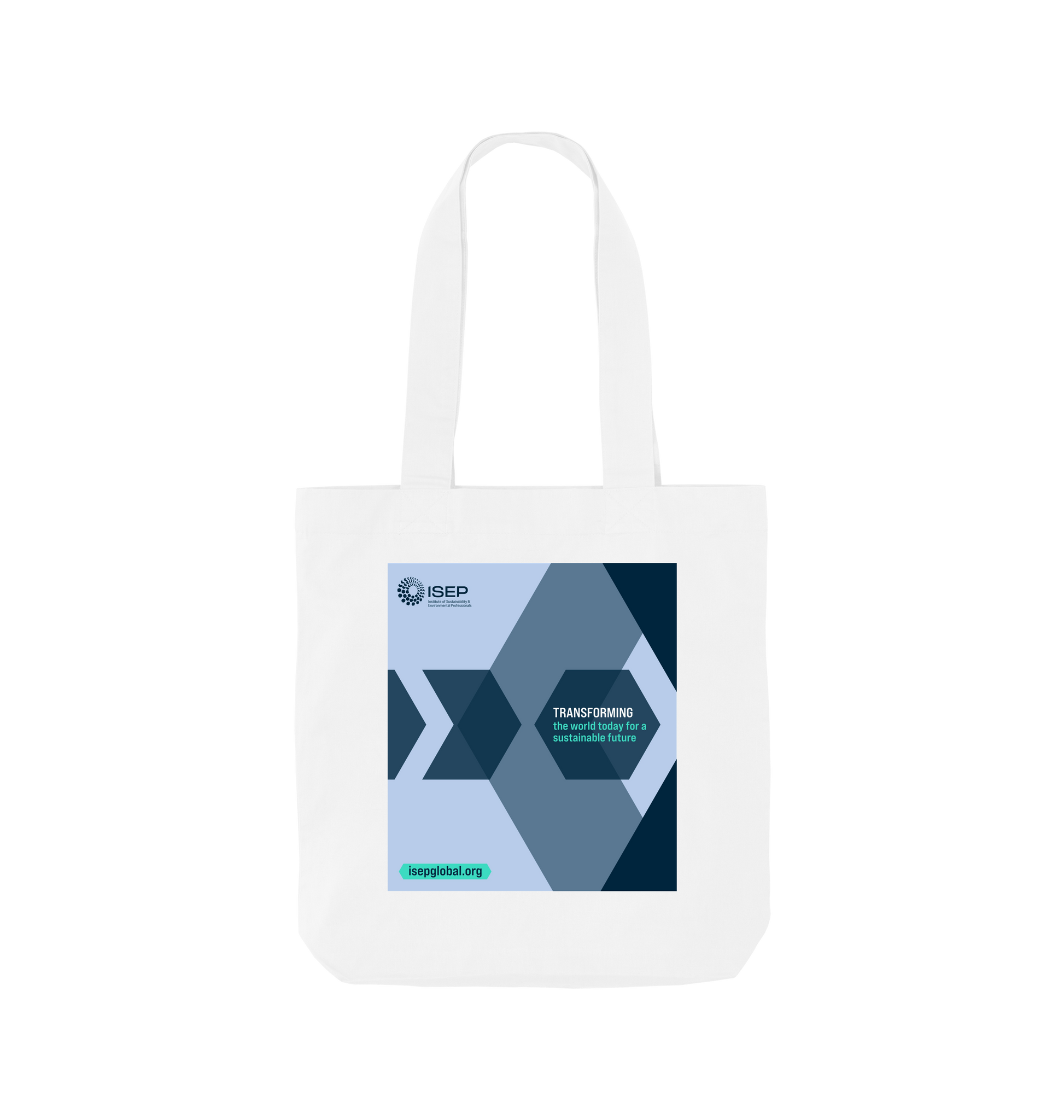 White Printed Bag Front