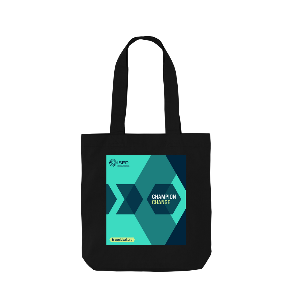 Black Printed Bag Front
