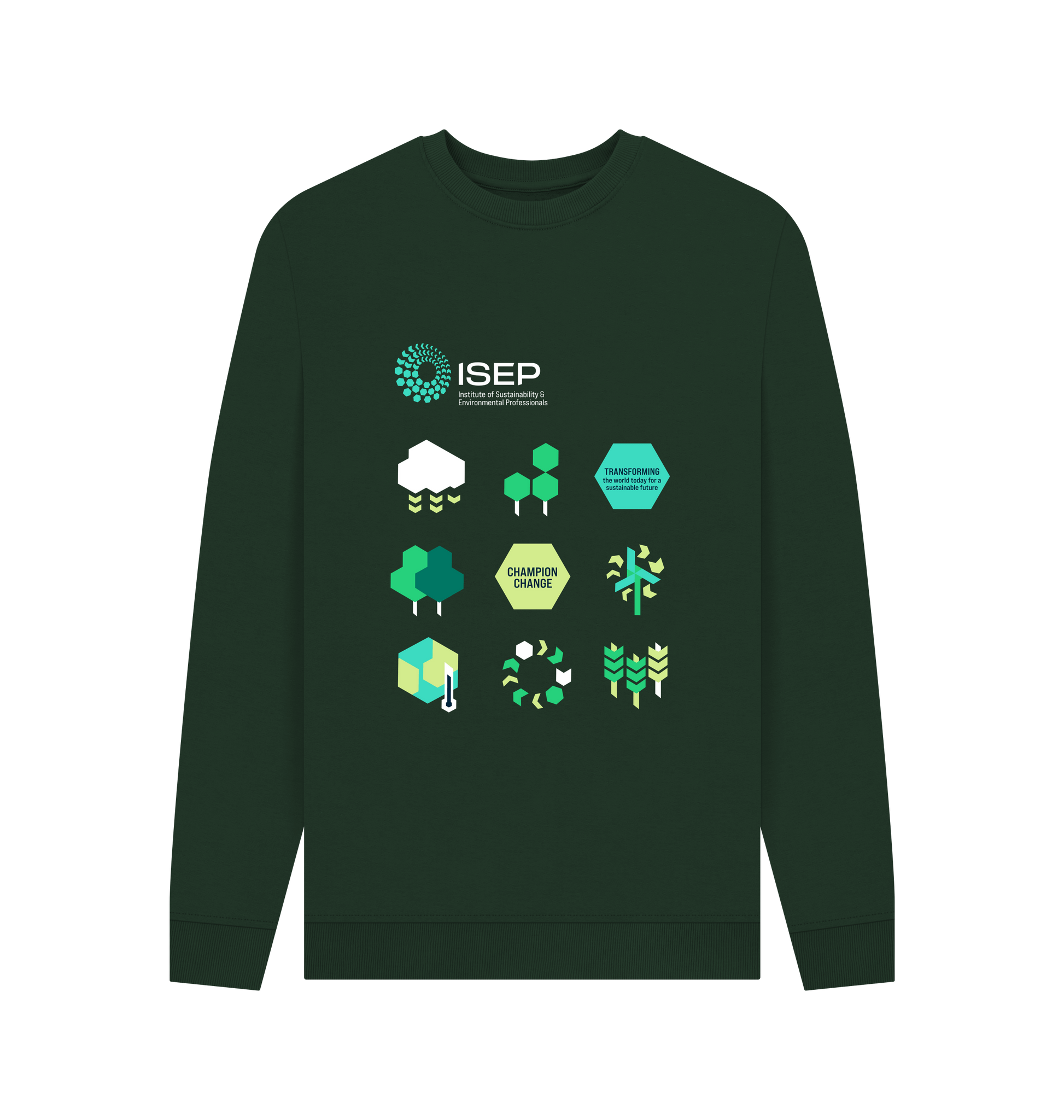 Evergreen Printed Sweater Front