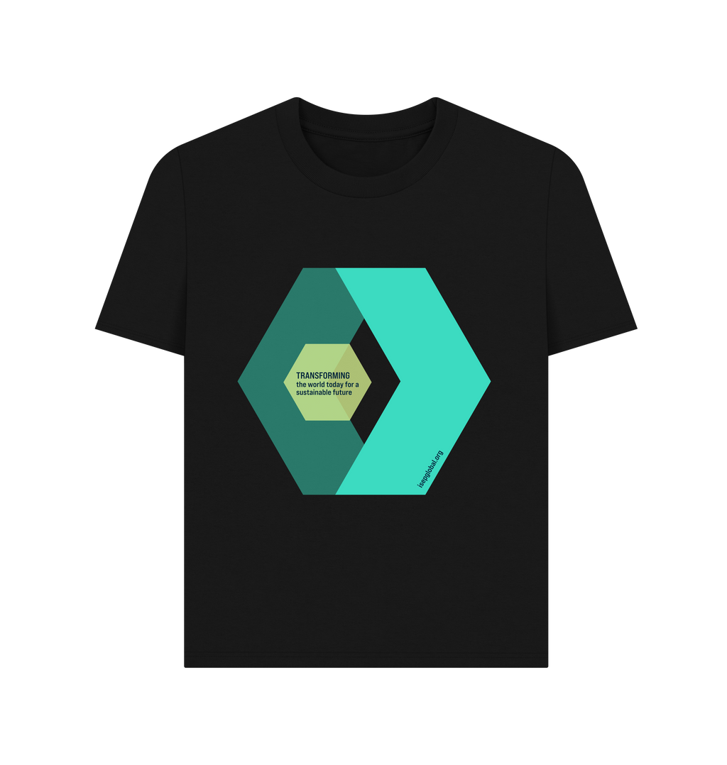 Black Printed T-shirt Front