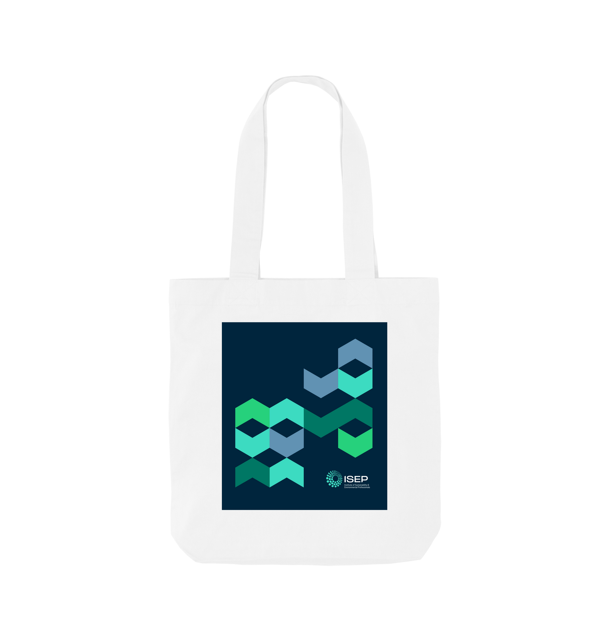 White Printed Bag Front