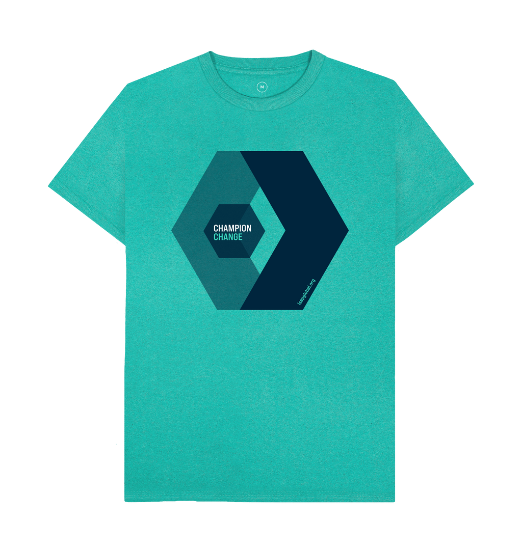 Seagrass Green Recycled Printed T-Shirt Front