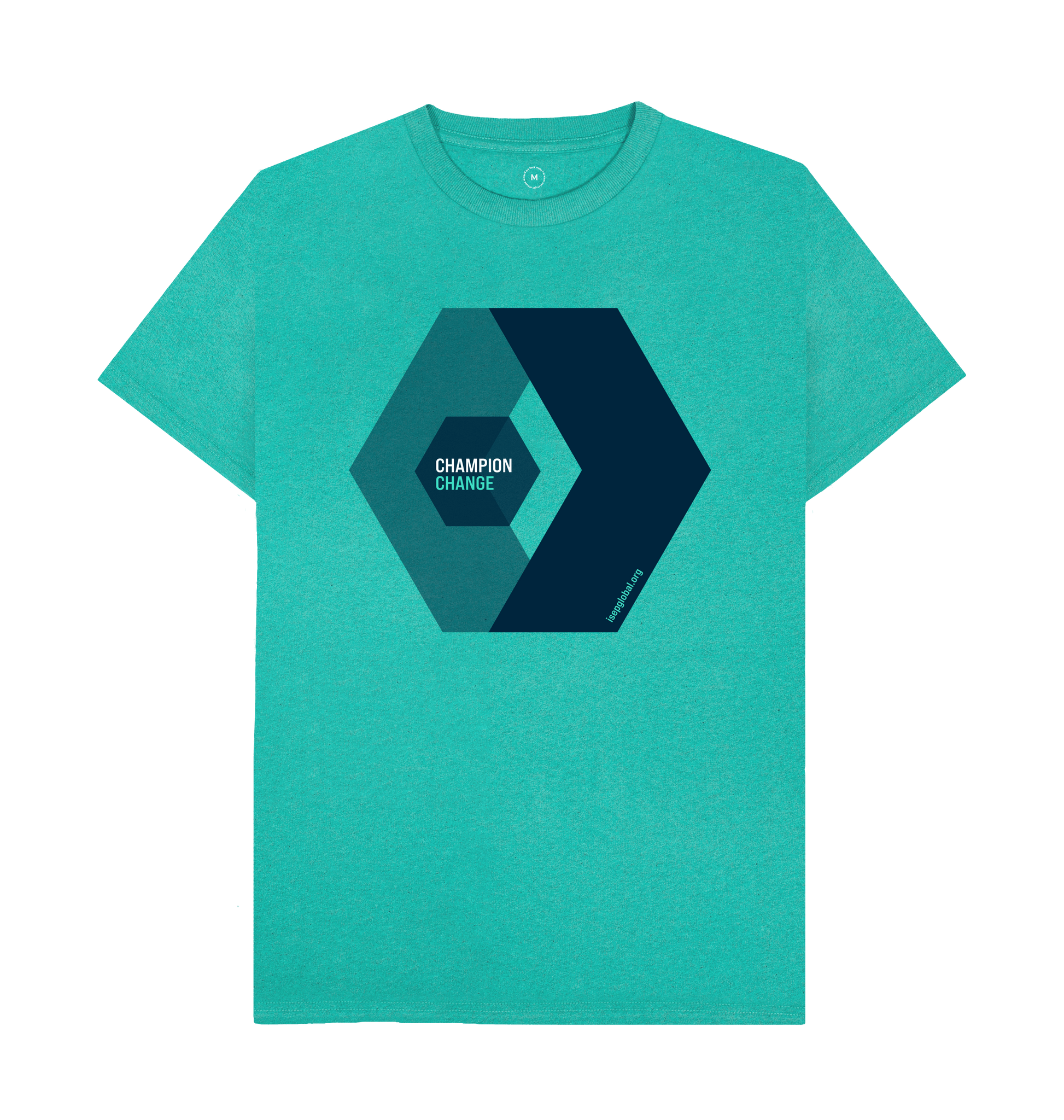 Seagrass Green Recycled Printed T-Shirt Front