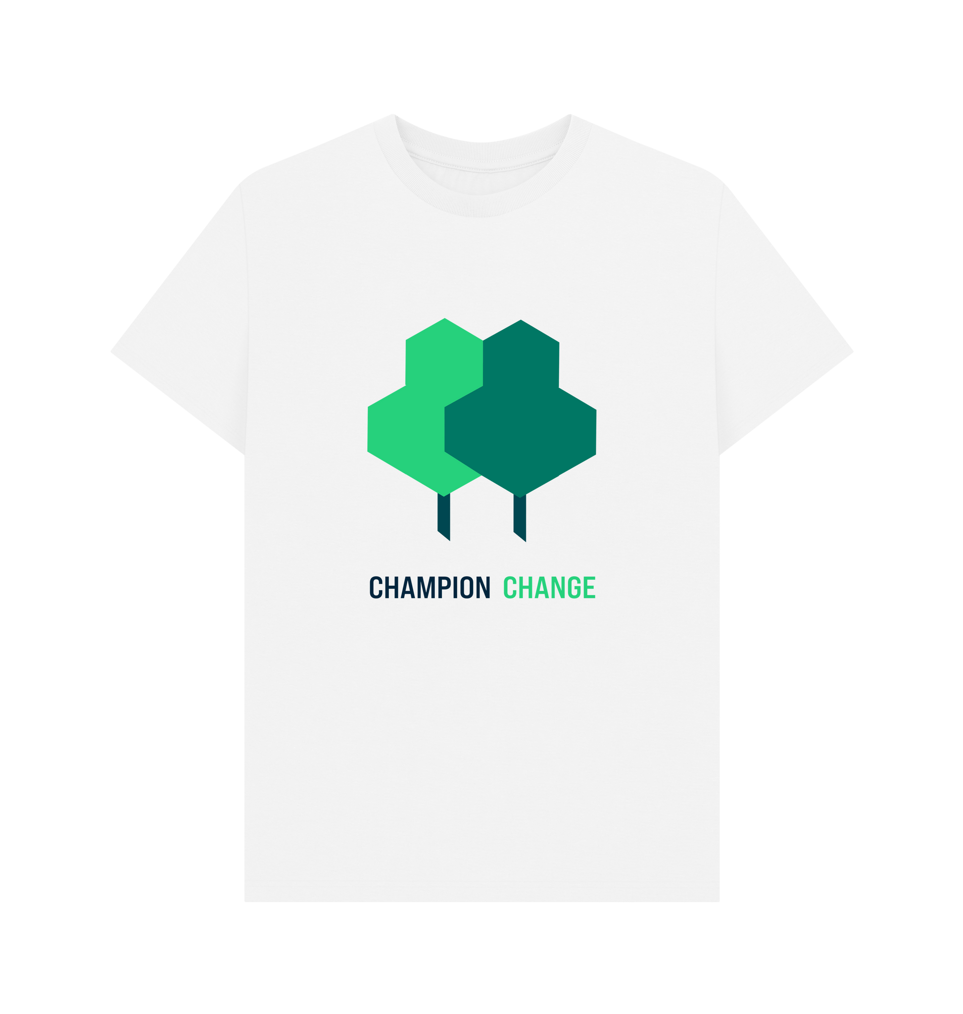 White Printed T-shirt Front