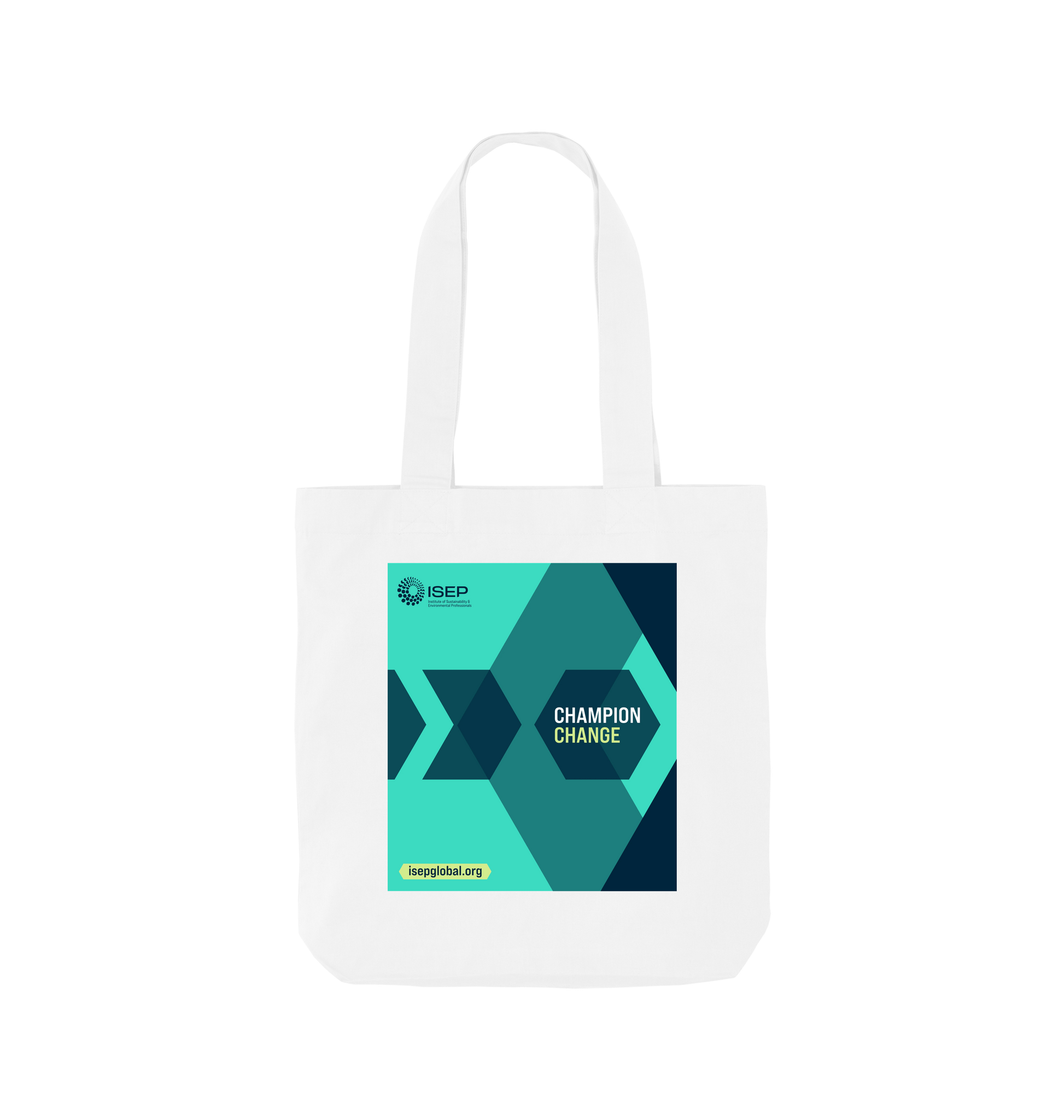 White Printed Bag Front